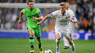 Victory in injury time: Tony Kroos and Real Madrid against Sporting Lisbon © 2016 Getty Images