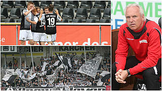 Als einziges Team der Liga noch ungeschlagen: Aalen und sein Coach Peter Vollmann (r.) © Getty Images/DFB