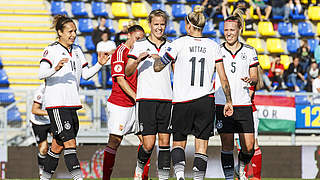 Achtes Spiel, achter Sieg: Die DFB-Frauen gewinnen in Györ 1:0 gegen Gastgeber Ungarn © 2016 Getty Images