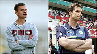 A meeting of two top sides - Wörle' (left) FC Bayern and Kellerman's Wolfsburg © Getty Images/DFB