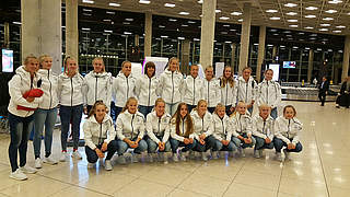 Wollen um den Titel mitspielen: Die U 17-Juniorinnen bei der Weltmeisterschaft © DFB