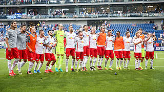 Will auch im sechsten Bundesligaspiel ungeschlagen bleiben: Aufsteiger RB Leipzig © 2016 Getty Images