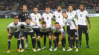 11 contenders: Germany's starting line-up for the World Cup qualifier against Czech Republic  © 2016 Getty Images
