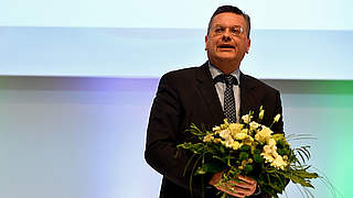 Reinhard Grindel has been re-elected as DFB President © 2016 Getty Images