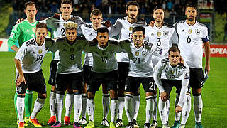 Eleven candidates for MOTM: Germany's starting XI in Serravalle  © 2016 Getty Images