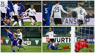 11th November 2016: Serge Gnabry scores a hat-trick in an 8-0 win vs. San Marino  © Getty Images/GES/DFB