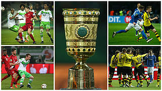 Bayern vs. Wolfsburg & BVB vs. Hertha - two fixtures from last year repeated this round. © GettyImages/DFB