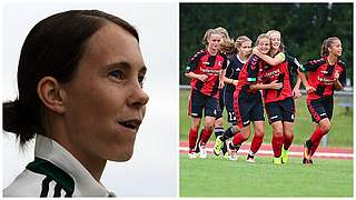 Schaut auf den Verfolger Freiburg: Bayerns Trainerin Carmen Roth © Imago/DFB