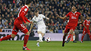 Beste Chancen auf das Pokalviertelfinale in Spanien: Toni Kroos (2.v.l.) und Real Madrid © imago/Marca