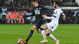 Perfektes Pflichtspieldebüt: Julian Draxler (l.) trifft kurz vor Schluss zum 7:0. © This content is subject to copyright.