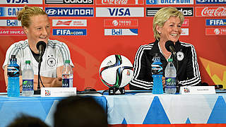 Melanie Behringer and Silvia Neid could both win awards at tonight's FIFA-Gala © 2015 Getty Images