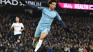 Bejubelt seinen Führungstreffer für Manchester City: Leroy Sané © Getty Images