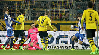 Marco Reus equalised for BVB after Hertha took a first half lead. © Getty Images