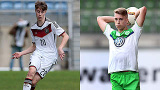 Verlängern ihre Verträge in Wolfsburg bis 2021: Davide-Jerome (l.) und Gian-Luca Itter © Getty Images/Collage DFB