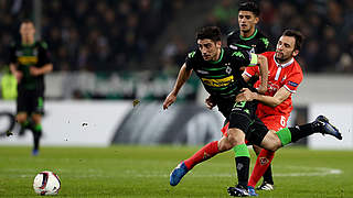 No luck in front of goal. Lars Stindl missed several good chances for Gladbach. © 2017 Getty Images