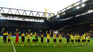 Zuhause zum 31. Mal unbesiegt: Dortmund feiert einen neuen Vereinsrekord © 2017 Getty Images