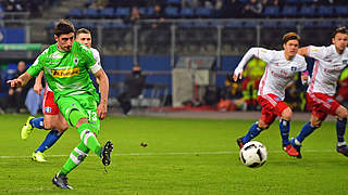 Stindl gave Gladbach the lead when he converted a penalty © 2017 Getty Images