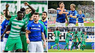 Duell im Kampf um den Klassenverbleib: Werder Bremen empfängt Darmstadt 98 © Getty Images/Collage DFB