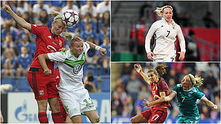 Seit 2015 in Lyon: Nationalspielerin Pauline Bremer freut sich aufs Duell mit Frankreich © Getty Images/Collage DFB