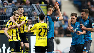 Torschützen: André Schürrle (l.) und Sebastian Rudy siegten mit BVB und TSG © Getty Images