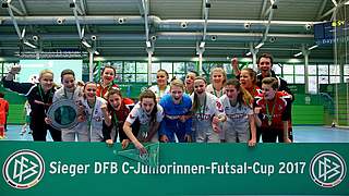 Erster Sieger des DFB-Futsal-Cups für C-Juniorinnen: der 1. FC Köln © 2017 Getty Images