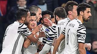 Sami Khedira and Juventus cruised into the Champions League quarterfinals © This content is subject to copyright.