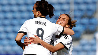 Empfangen Brasilien zum Testspiel: Die DFB-Frauen © 2014 Getty Images