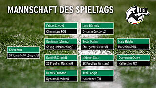 Bunte Mischung: das Team des Tages © DFB