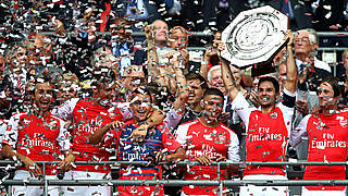 Erster Titel der Spielzeit: Arsenal holt den Community Shield © 2014 Getty Images
