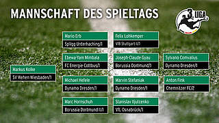 Bunte Mischung: das Team des Tages © DFB