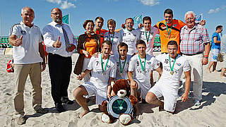 Reist als Titelverteidiger an: das Beach Soccer Team Chemnitz © Bongarts/GettyImages