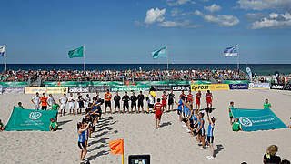 In Warnemünde wird bald wieder Beachscoccer auf höchstem Niveau gespielt © 2013 Getty Images