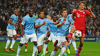 Wiedersehen: Schon im Vorjahr kam es zum Duell Bayern gegen ManCity © 2013 Getty Images