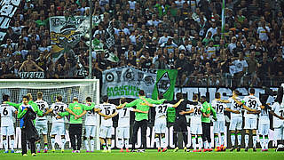 Eine Runde weiter: Borussia Mönchengladbach im Europapokal  © 2014 Getty Images