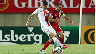 Viererpack bei Polens Torfestival: Robert Lewandowski (l.) © imago/BPI