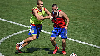 Kurz vor der Startelf: Franck Ribéry (r.) © 2014 Getty Images