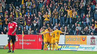 Tabellenführer: Dynamo Dresden © 2014 Getty Images