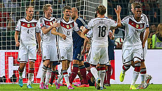 Die Besten der Welt: Thomas Müller (3.v.l.) und Co. © 2014 Getty Images