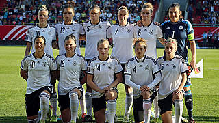 In Örebro gegen Schweden: die DFB-Frauen © 2014 Getty Images