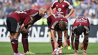 Heads down: 1. FC Nürnberg continue crisis © 2014 Getty Images