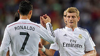 Sorgten für Madrider Torfeste: Cristiano Ronoldo und Toni Kroos (r.) © 2014 Getty Images