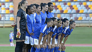 In Kanada dabei: die brasilianische Frauen-Nationalmannschaft © 2014 Getty Images