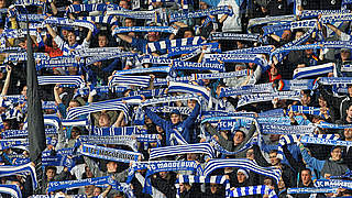 Hofften vergeblich auf einen Auswärtssieg: die Fans des 1. FC Magdeburg © Getty Images