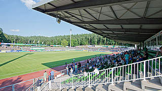 Homburg gegen Elversberg: Derbystimmung im Waldstadion © 2014 Getty Images
