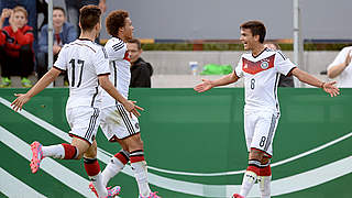 Freude pur: Vier Tore gegen Österreich © 2014 Getty Images