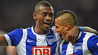 Matchwinner für die Hertha: Kalou (l.) © 2014 Getty Images