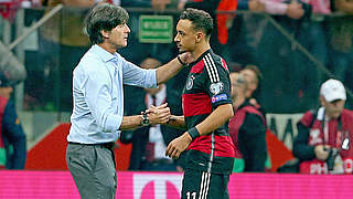 Bellarabi made his debut for Germany in the 2-0 loss to Poland © 2014 Getty Images