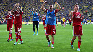 Wollen wieder punkten: Der HSV trifft heute auf 1899 Hoffenheim © 2014 Getty Images