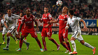 Fortuna Düsseldorf won a very intense game over St. Pauli © 2014 Getty Images