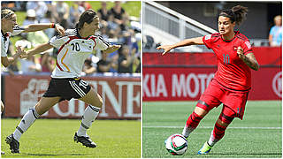 Dzsenifer Marozsan: With the U17s in 2008 and with the senior side in 2015 © Imago/Getty Images